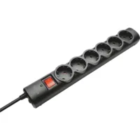 REGLETA TRUST 6 SCHUKOS INTERRUPTOR 1