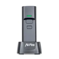 LECTOR CODIGOS AVPOS PORTATIL 2D + QR BT03 WIRELESS 2.4 + BLUETOOTH + BASE