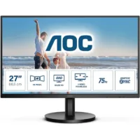 MONITOR AOC 27 QHD 2K MULTIMEDIA VGA HDMI DP 3YR GARANTIA