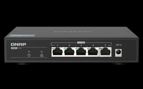 QNAP SWITCH NO GESTIONADO 5 PUERTOS 2.5 GBE QSW-1105-5T