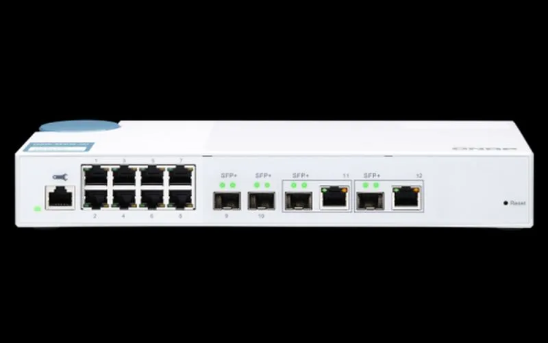 QNAP SWITCH GESTIONADO CAPA 2 8 PUERTOS GIGABIT RJ45 MAS 4 PUERTOS SFP+ 10G QSW-M408-2C