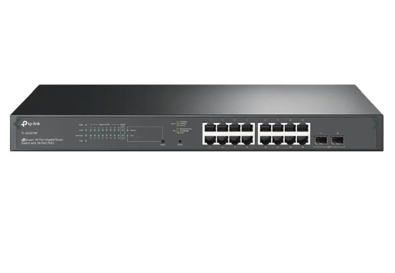TP-LINK SWITCH TL-SG2218P CONMUTADOR INTELIGENTE JETSREAM GIGABIT DE 18 PUERTOS CON POE+ DE 16 PUERTOS