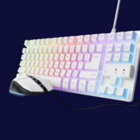 TECLADO + RATON TRUST GXT 798W GAMING RGB USB WHITE