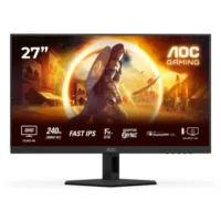 MONITOR GAMING AOC 27 IPS QHD 260HZ  ERGONOMICO MULTIMEDIA HDMI DISPLAYPORT BLACK
