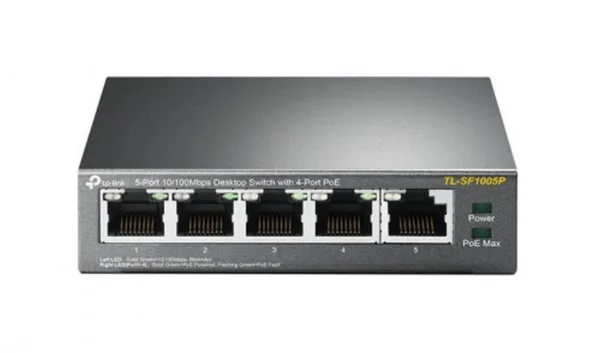 TP-LINK SWITCH DE 5 PUERTOS 10/100 4P POE (58W)