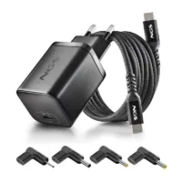 CARGADOR DE PORTATIL ACER NGS BUD GAN USB-C 65W 4 CONECTORES + CABLE 1.5M USB-C BLACK