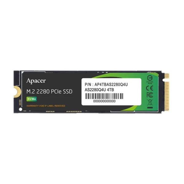 DISCO DURO SSD APACER AS2280Q4U 512GB NVME M.2 2280 PCIE 4.0 DISIPADOR